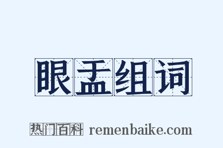 眼盂组词是什么意思的图片